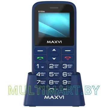Мобильный телефон Maxvi B100ds (синий)